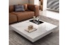 Picture of [FLOOR MODEL CLEARANC]GRAVITY Sintered Stone Top Coffee Table (White)