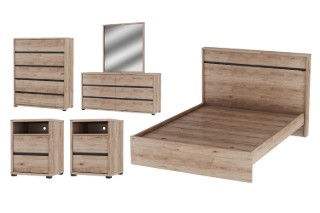 Picture of OAKFORD Bedroom Combo - 6PC Super King Size