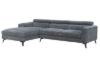 Picture of [FLOOR MODEL CLEARANC] Frankfurt Sectional Fabric Sofa (Grey) - Chaise Facing Left