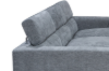 Picture of [FLOOR MODEL CLEARANC] Frankfurt Sectional Fabric Sofa (Grey) - Chaise Facing Left