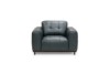 Picture of [FLOOR MODEL CLEARANC]KALONA 1 Seater 100% Genuine Leather Sofa(Dark Blue)