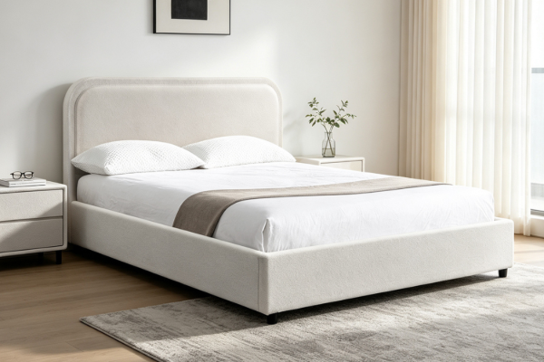 Picture of [FLOOR MODEL CLEARANC]DOROTHY Fabric Bed Frame in Super King Size (Beige)