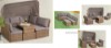 Picture of [FLOOR MODEL CLEARANC] LAVAL Outdoor Lounge Modular Canopy Sofa Set with Adjustable Height Coffee Table