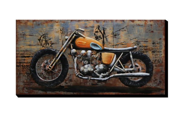 Picture of 399-002 3D Metal Wall Art (140x70cm) - Motorcycle