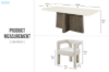 Picture of ASTON 201 5PC/7PC Marble Top Dining Set