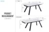 Picture of [FLOOR MODEL CLEARANC] DALTON 1.6M-2.2M Extension Matte Sintered Stone Top Dining Table