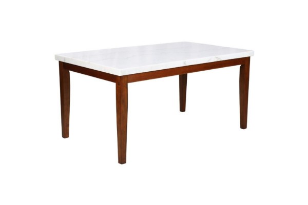 Picture of [FLOOR MODEL CLEARANC]  SOMMERFORD 163 Marble Top Dining Table (White)